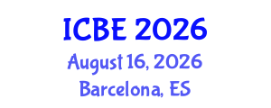 International Conference on Biomedical Engineering (ICBE) August 16, 2026 - Barcelona, Spain