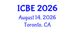 International Conference on Biomedical Engineering (ICBE) August 14, 2026 - Toronto, Canada International Conference on Biomedical Engineering (ICBE) August 14, 2026 - Toronto, Canada