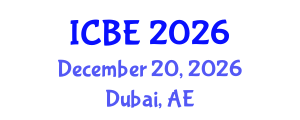 International Conference on Biomedical Engineering (ICBE) December 20, 2026 - Dubai, United Arab Emirates International Conference on Biomedical Engineering (ICBE) December 20, 2026 - Dubai, United Arab Emirates