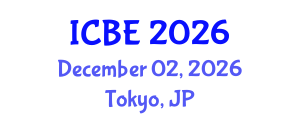 International Conference on Biomedical Engineering (ICBE) December 02, 2026 - Tokyo, Japan International Conference on Biomedical Engineering (ICBE) December 02, 2026 - Tokyo, Japan