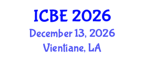 International Conference on Biomedical Engineering (ICBE) December 13, 2026 - Vientiane, Laos International Conference on Biomedical Engineering (ICBE) December 13, 2026 - Vientiane, Laos