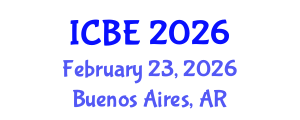 International Conference on Biomedical Engineering (ICBE) February 23, 2026 - Buenos Aires, Argentina International Conference on Biomedical Engineering (ICBE) February 23, 2026 - Buenos Aires, Argentina