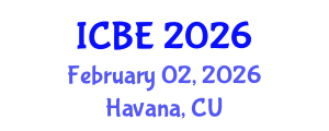 International Conference on Biomedical Engineering (ICBE) February 02, 2026 - Havana, Cuba International Conference on Biomedical Engineering (ICBE) February 02, 2026 - Havana, Cuba