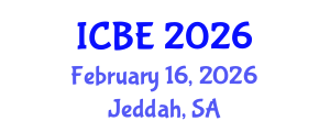 International Conference on Biomedical Engineering (ICBE) February 16, 2026 - Jeddah, Saudi Arabia International Conference on Biomedical Engineering (ICBE) February 16, 2026 - Jeddah, Saudi Arabia