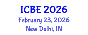International Conference on Biomedical Engineering (ICBE) February 23, 2026 - New Delhi, India International Conference on Biomedical Engineering (ICBE) February 23, 2026 - New Delhi, India