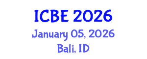 International Conference on Biomedical Engineering (ICBE) January 05, 2026 - Bali, Indonesia International Conference on Biomedical Engineering (ICBE) January 05, 2026 - Bali, Indonesia