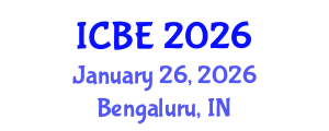 International Conference on Biomedical Engineering (ICBE) January 26, 2026 - Bengaluru, India International Conference on Biomedical Engineering (ICBE) January 26, 2026 - Bengaluru, India