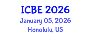 International Conference on Biomedical Engineering (ICBE) January 05, 2026 - Honolulu, United States International Conference on Biomedical Engineering (ICBE) January 05, 2026 - Honolulu, United States