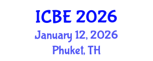 International Conference on Biomedical Engineering (ICBE) January 12, 2026 - Phuket, Thailand International Conference on Biomedical Engineering (ICBE) January 12, 2026 - Phuket, Thailand