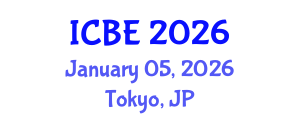 International Conference on Biomedical Engineering (ICBE) January 05, 2026 - Tokyo, Japan International Conference on Biomedical Engineering (ICBE) January 05, 2026 - Tokyo, Japan