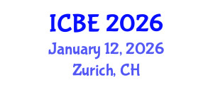 International Conference on Biomedical Engineering (ICBE) January 12, 2026 - Zurich, Switzerland International Conference on Biomedical Engineering (ICBE) January 12, 2026 - Zurich, Switzerland