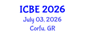 International Conference on Biomedical Engineering (ICBE) July 03, 2026 - Corfu, Greece International Conference on Biomedical Engineering (ICBE) July 03, 2026 - Corfu, Greece