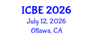 International Conference on Biomedical Engineering (ICBE) July 12, 2026 - Ottawa, Canada International Conference on Biomedical Engineering (ICBE) July 12, 2026 - Ottawa, Canada