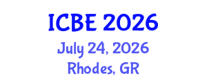 International Conference on Biomedical Engineering (ICBE) July 24, 2026 - Rhodes, Greece International Conference on Biomedical Engineering (ICBE) July 24, 2026 - Rhodes, Greece