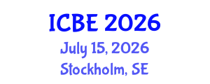 International Conference on Biomedical Engineering (ICBE) July 15, 2026 - Stockholm, Sweden