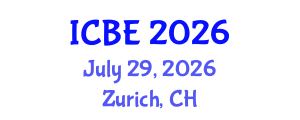 International Conference on Biomedical Engineering (ICBE) July 29, 2026 - Zurich, Switzerland International Conference on Biomedical Engineering (ICBE) July 29, 2026 - Zurich, Switzerland