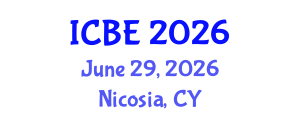 International Conference on Biomedical Engineering (ICBE) June 29, 2026 - Nicosia, Cyprus International Conference on Biomedical Engineering (ICBE) June 29, 2026 - Nicosia, Cyprus