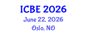 International Conference on Biomedical Engineering (ICBE) June 22, 2026 - Oslo, Norway International Conference on Biomedical Engineering (ICBE) June 22, 2026 - Oslo, Norway