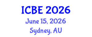 International Conference on Biomedical Engineering (ICBE) June 15, 2026 - Sydney, Australia International Conference on Biomedical Engineering (ICBE) June 15, 2026 - Sydney, Australia