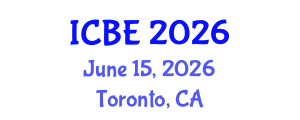 International Conference on Biomedical Engineering (ICBE) June 15, 2026 - Toronto, Canada International Conference on Biomedical Engineering (ICBE) June 15, 2026 - Toronto, Canada