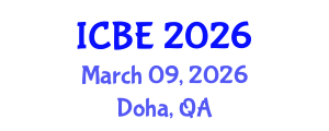 International Conference on Biomedical Engineering (ICBE) March 09, 2026 - Doha, Qatar International Conference on Biomedical Engineering (ICBE) March 09, 2026 - Doha, Qatar