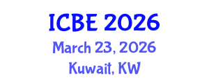 International Conference on Biomedical Engineering (ICBE) March 23, 2026 - Kuwait, Kuwait International Conference on Biomedical Engineering (ICBE) March 23, 2026 - Kuwait, Kuwait