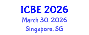 International Conference on Biomedical Engineering (ICBE) March 30, 2026 - Singapore, Singapore International Conference on Biomedical Engineering (ICBE) March 30, 2026 - Singapore, Singapore