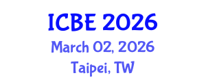 International Conference on Biomedical Engineering (ICBE) March 02, 2026 - Taipei, Taiwan International Conference on Biomedical Engineering (ICBE) March 02, 2026 - Taipei, Taiwan