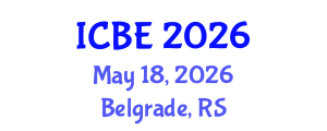 International Conference on Biomedical Engineering (ICBE) May 18, 2026 - Belgrade, Serbia International Conference on Biomedical Engineering (ICBE) May 18, 2026 - Belgrade, Serbia