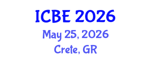 International Conference on Biomedical Engineering (ICBE) May 25, 2026 - Crete, Greece International Conference on Biomedical Engineering (ICBE) May 25, 2026 - Crete, Greece