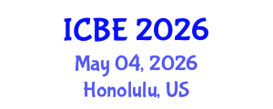 International Conference on Biomedical Engineering (ICBE) May 04, 2026 - Honolulu, United States International Conference on Biomedical Engineering (ICBE) May 04, 2026 - Honolulu, United States