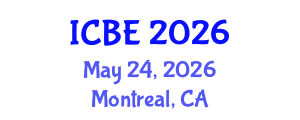 International Conference on Biomedical Engineering (ICBE) May 24, 2026 - Montreal, Canada