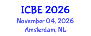 International Conference on Biomedical Engineering (ICBE) November 04, 2026 - Amsterdam, Netherlands International Conference on Biomedical Engineering (ICBE) November 04, 2026 - Amsterdam, Netherlands