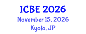 International Conference on Biomedical Engineering (ICBE) November 15, 2026 - Kyoto, Japan International Conference on Biomedical Engineering (ICBE) November 15, 2026 - Kyoto, Japan