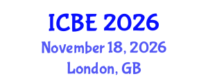 International Conference on Biomedical Engineering (ICBE) November 18, 2026 - London, United Kingdom