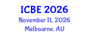 International Conference on Biomedical Engineering (ICBE) November 11, 2026 - Melbourne, Australia International Conference on Biomedical Engineering (ICBE) November 11, 2026 - Melbourne, Australia