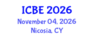 International Conference on Biomedical Engineering (ICBE) November 04, 2026 - Nicosia, Cyprus International Conference on Biomedical Engineering (ICBE) November 04, 2026 - Nicosia, Cyprus