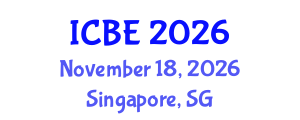International Conference on Biomedical Engineering (ICBE) November 18, 2026 - Singapore, Singapore International Conference on Biomedical Engineering (ICBE) November 18, 2026 - Singapore, Singapore