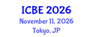 International Conference on Biomedical Engineering (ICBE) November 11, 2026 - Tokyo, Japan International Conference on Biomedical Engineering (ICBE) November 11, 2026 - Tokyo, Japan