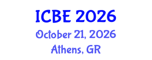 International Conference on Biomedical Engineering (ICBE) October 21, 2026 - Athens, Greece International Conference on Biomedical Engineering (ICBE) October 21, 2026 - Athens, Greece