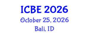 International Conference on Biomedical Engineering (ICBE) October 25, 2026 - Bali, Indonesia International Conference on Biomedical Engineering (ICBE) October 25, 2026 - Bali, Indonesia