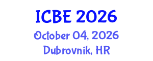International Conference on Biomedical Engineering (ICBE) October 04, 2026 - Dubrovnik, Croatia International Conference on Biomedical Engineering (ICBE) October 04, 2026 - Dubrovnik, Croatia