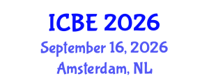 International Conference on Biomedical Engineering (ICBE) September 16, 2026 - Amsterdam, Netherlands International Conference on Biomedical Engineering (ICBE) September 16, 2026 - Amsterdam, Netherlands