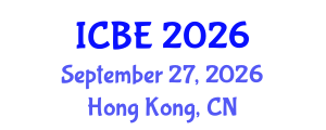 International Conference on Biomedical Engineering (ICBE) September 27, 2026 - Hong Kong, China International Conference on Biomedical Engineering (ICBE) September 27, 2026 - Hong Kong, China