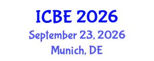 International Conference on Biomedical Engineering (ICBE) September 23, 2026 - Munich, Germany International Conference on Biomedical Engineering (ICBE) September 23, 2026 - Munich, Germany