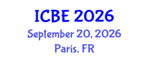 International Conference on Biomedical Engineering (ICBE) September 20, 2026 - Paris, France International Conference on Biomedical Engineering (ICBE) September 20, 2026 - Paris, France