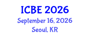 International Conference on Biomedical Engineering (ICBE) September 16, 2026 - Seoul, Republic of Korea International Conference on Biomedical Engineering (ICBE) September 16, 2026 - Seoul, Republic of Korea