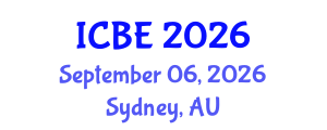 International Conference on Biomedical Engineering (ICBE) September 06, 2026 - Sydney, Australia International Conference on Biomedical Engineering (ICBE) September 06, 2026 - Sydney, Australia