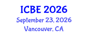 International Conference on Biomedical Engineering (ICBE) September 23, 2026 - Vancouver, Canada International Conference on Biomedical Engineering (ICBE) September 23, 2026 - Vancouver, Canada