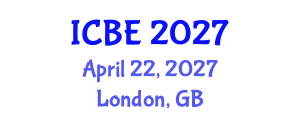 International Conference on Biomedical Engineering (ICBE) April 22, 2027 - London, United Kingdom International Conference on Biomedical Engineering (ICBE) April 22, 2027 - London, United Kingdom